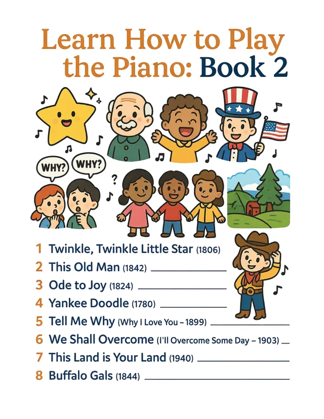 Sample page 1 from Learn How to Play the Piano: Book 2