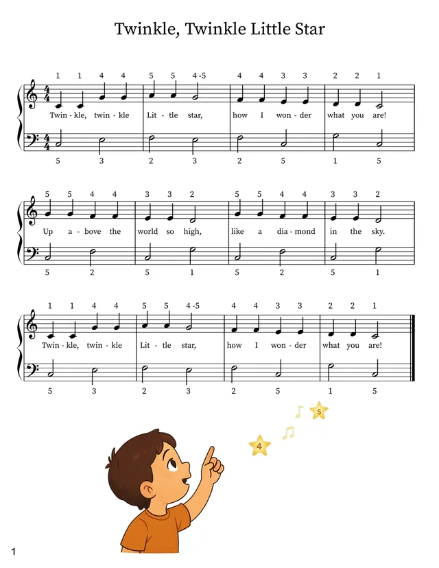 Sample page 3 from Learn How to Play the Piano: Book 2